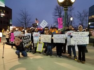 Indivisible Metro East Reject the Cover Up Rally